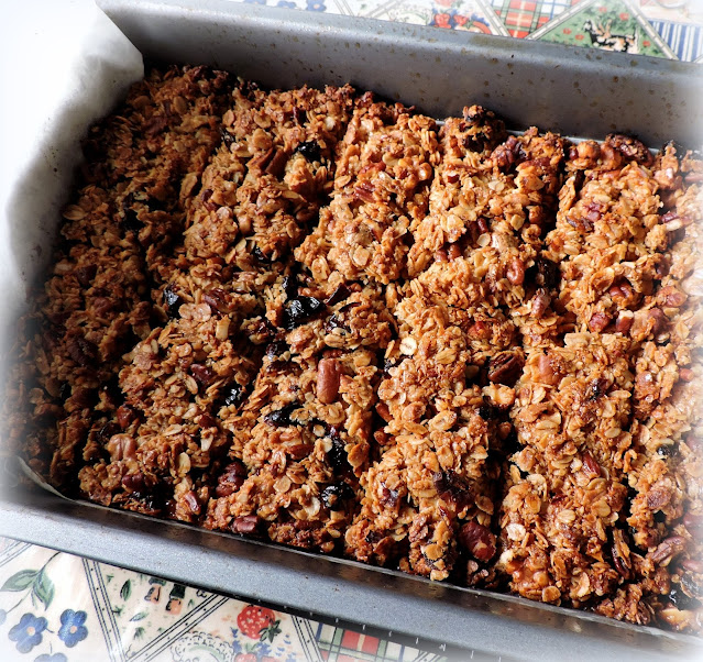 Cranberry, Pecan & White Chocolate Flapjacks