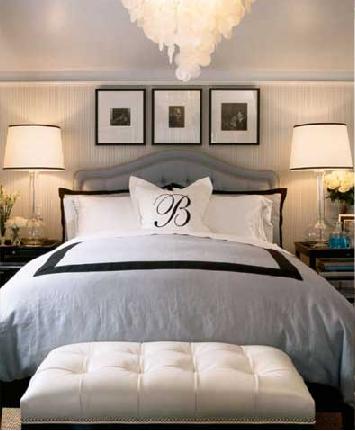 ... Home Interior Design: Black And White And Blue Bedroom That is Great