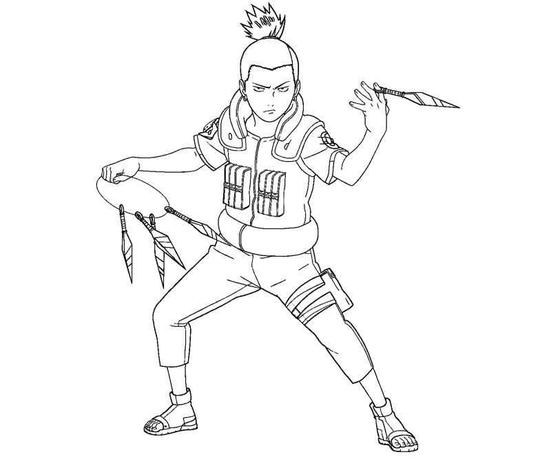 Shikamaru Coloring Coloring Pages