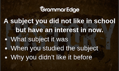 IELTS Cue Card- A Subject You Did not Like in School 