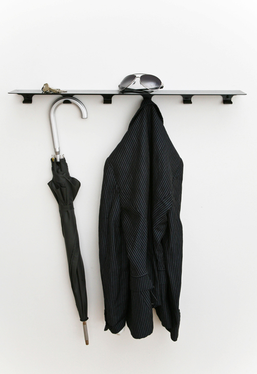 Wall Shelf with Hooks