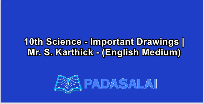 10th Science - Important Drawings | Mr. S. Karthick - (English Medium)