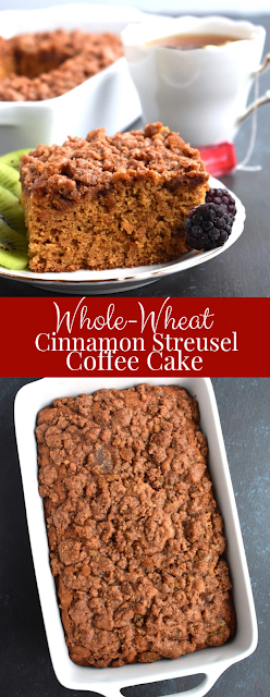 Whole-Wheat Cinnamon Streusel Coffee Cake