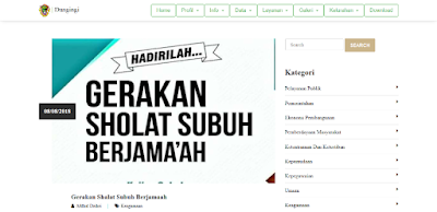 PHP Profil Kecamatan Berbasis Web dengan CI