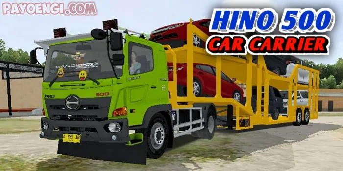 mod hino 500 trailer car carrier