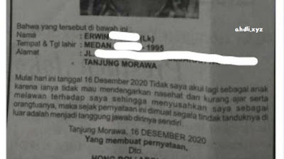 Inilah Penyebab Pria Medan Dicoret Dari Kartu Keluarga Lewat Koran