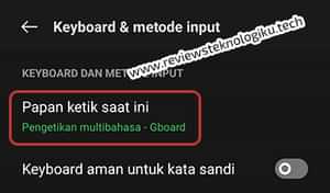 mengembalikan keyboard seperti semula di hp