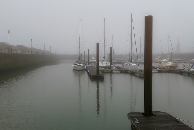 Photo of mist at Maryport Marina yesterday (Thursday)