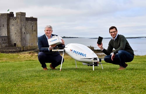 Samsung delivers its products via drones in Ireland