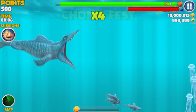 Hungry Shark Evolution 3.9.4 MegaMOD APK Terbaru