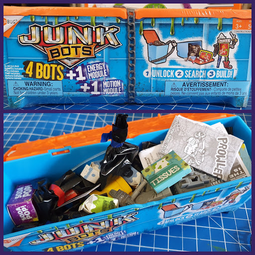 Hexbug Junk Bots review Age 3+ dumpster full of really exciting  trash