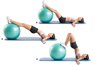 Swiss Ball Hamstring Curl