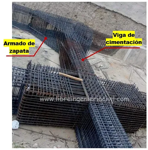 proceso de construccion de vigas de cimentacion y zapatas