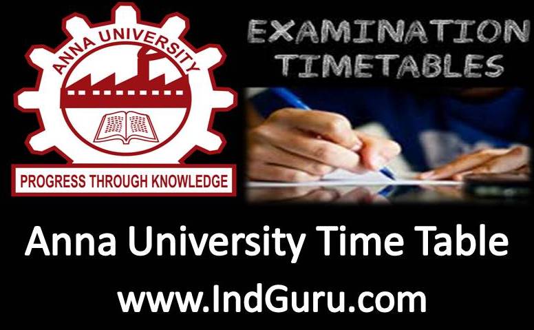 Anna University Time Table