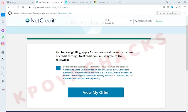 View My Offer ON Netcredit