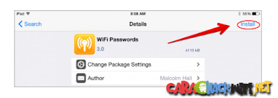 Aplikasi WIFI Passwords di Cydia