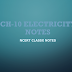 Electricity |The electric is the rate of flow of current in a conductor 