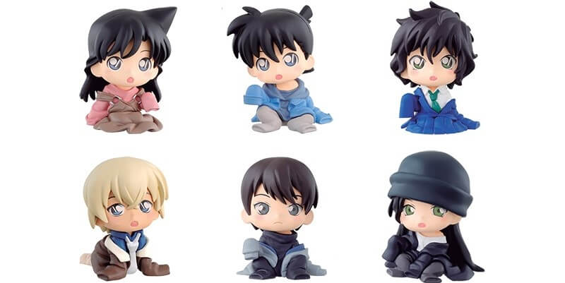 Freshly-shrunken Detective Conan character figures