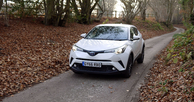 Toyota C-HR Hybrid on the road