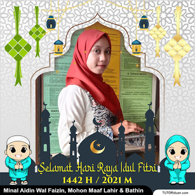 Twibbon Idul Fitri PNG