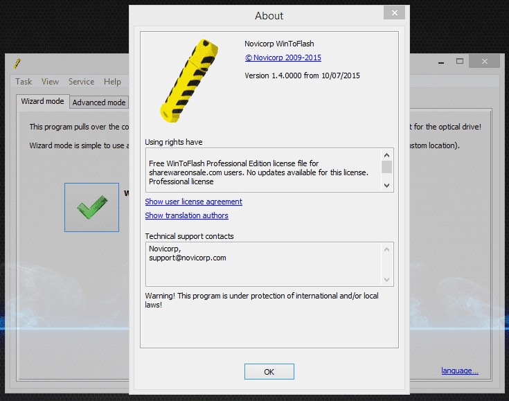 Novicorp WinToFlash Professional 1.4.0000 Is Here 