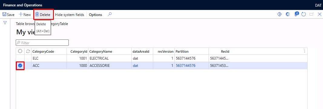 Cascade Delete Action in Dynamics 365 FO