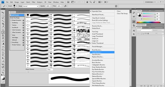 8 Cara menambah brush baru di Photoshop Terbaru