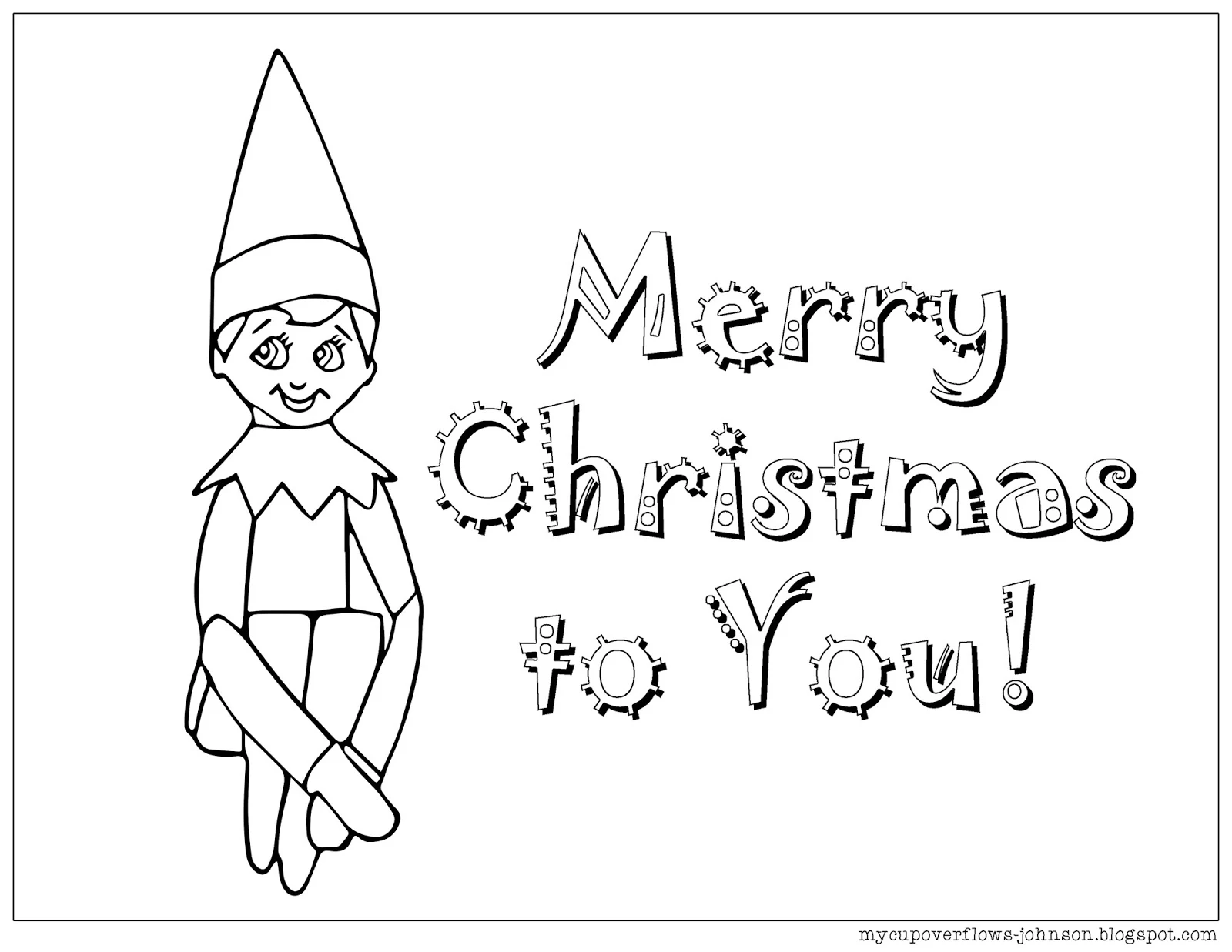 24 Elf On The Shelf Coloring Pages Free Homecolor Homecolor