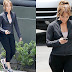 Jennifer Lopez chega a set de filmagem com look esportivo
