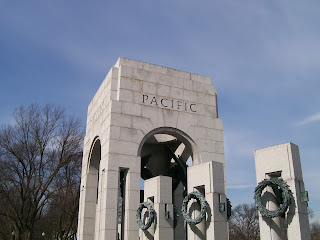 "Pacific" portion of the WWII Memorial in the National Mall.