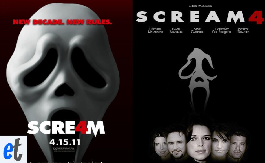 Scream 4 has an awesome punch line New Decade New Rules so be afraid and 