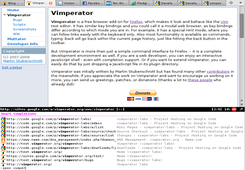 vimperator no firefox