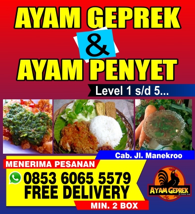 Gambar Banner Ayam  Geprek  desain  spanduk  keren