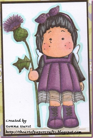 Tilda with Thistle for jeri close up