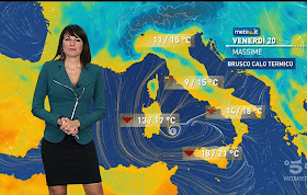 cartina temperature oggi Italia foto