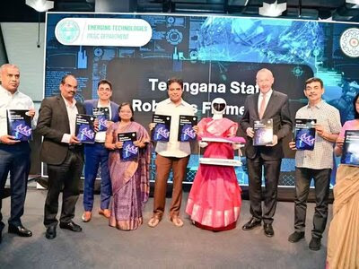 The country's first robotics framework was launched by the Government of Telangana.