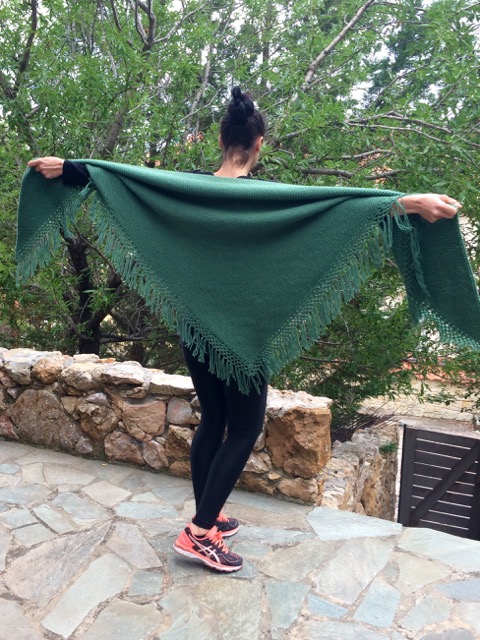 Green shawl