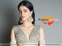student of the year 2 actress, ananya pandey sizzling image in traditional wear and designer jewelry