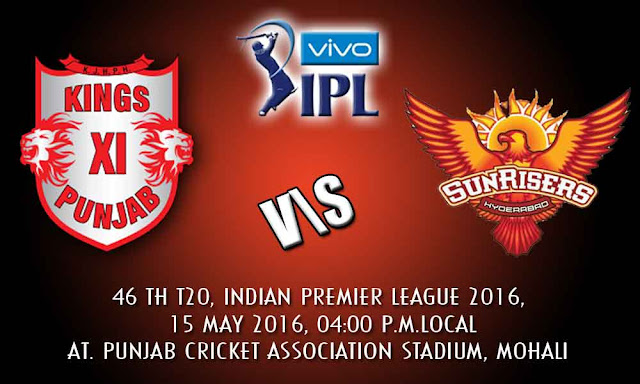 Kings XI Punjab vs Sunrisers Hyderabad