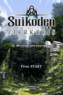 Suikoden Tierkreis title screen