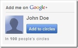 google   add me to your circle widget