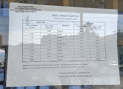 Rozkład jazdy kolei albańskich