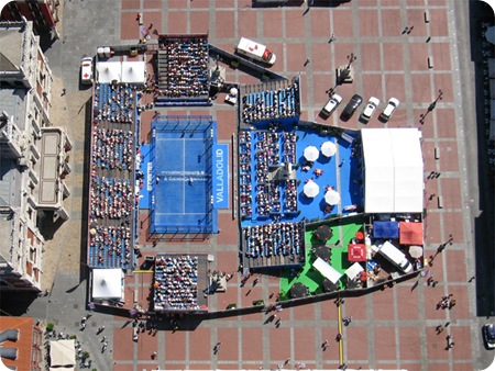 Padel Pro Tour Valladolid vistas desde el cielo