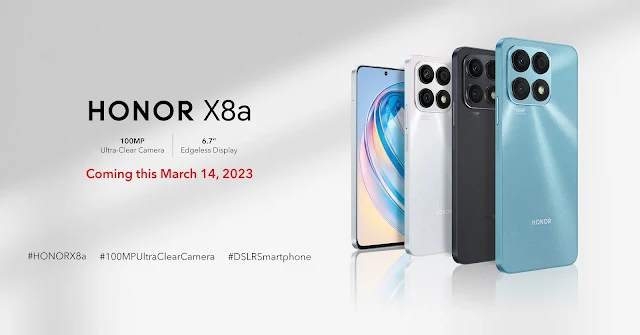 HONOR X8a with 100MP Ultra-Clear Camera DSLR Smartphone 2023