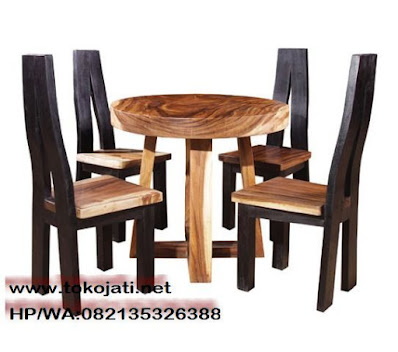 Jual Furniture Trembesi-Jual Meja Cafe kayu Trembesi-Round Table trembesi jepara