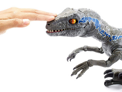 Jurassic World Toys Alpha Training Blue Velociraptor, You Can Train Your Own Raptor With Handheld Remote