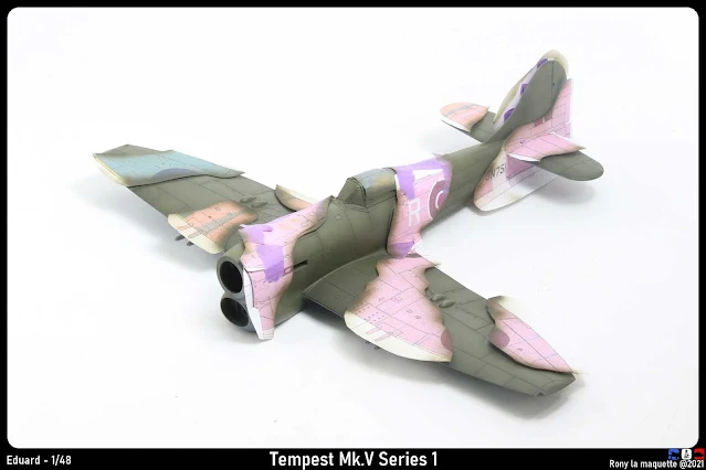 Réalisation du camouflage du Tempest Mk.V d'Eduard au 1/48