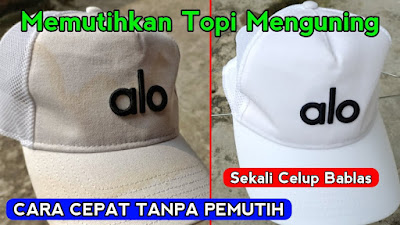 Cara Membersihkan Topi Putih yang Kotor