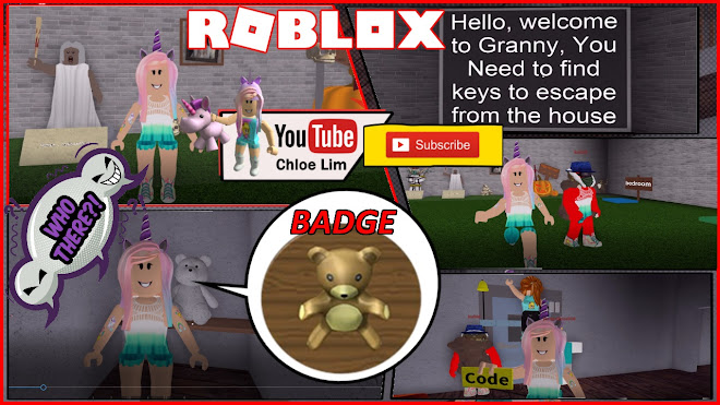 Chloe Tuber Roblox Granny Gameplay We Almost Escaped Location Of Items And Shout Out - find the keys roblox