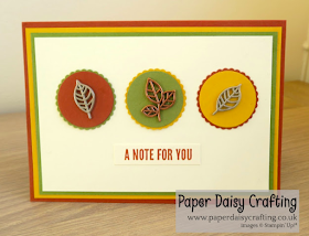 Nigezza Creates with Stampin' Up! & Paper Daisy Crafting & Leaves Trinkets, Wood Words 